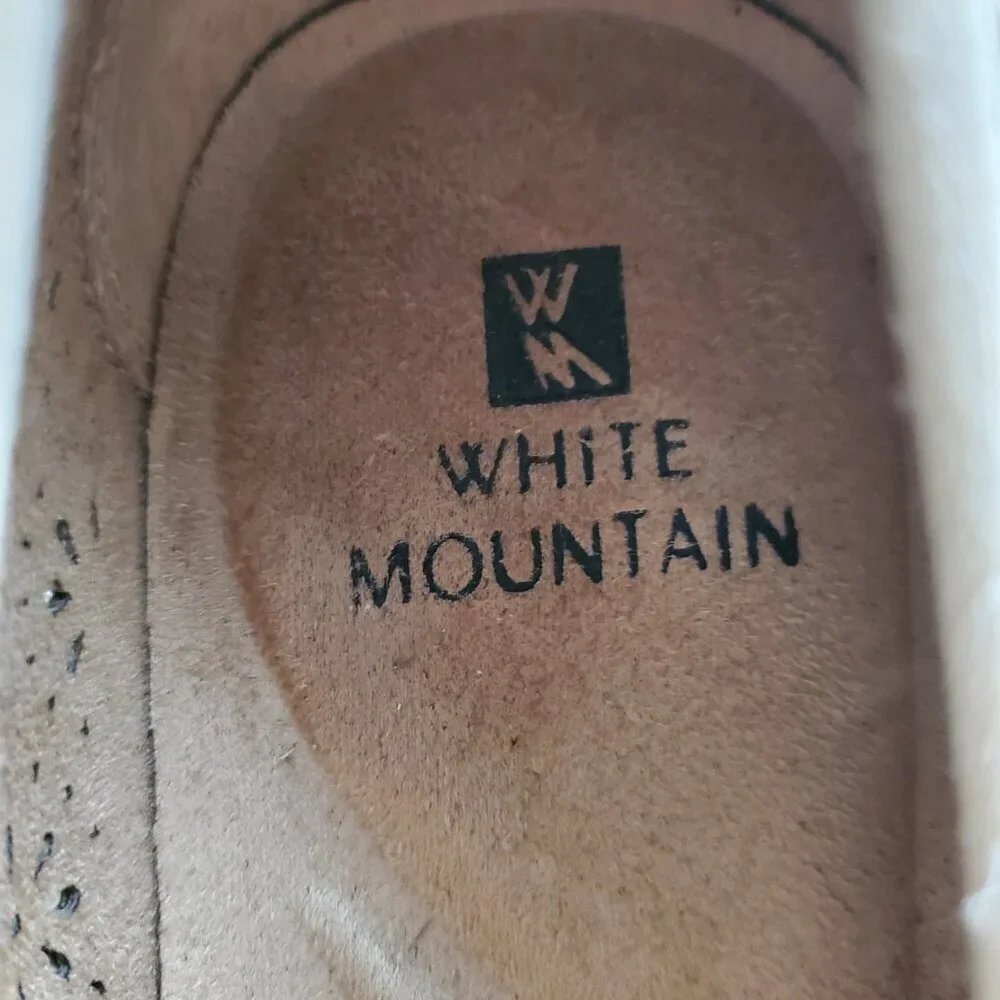 White Mountain Ballet Flats Rubber Platform Sole Tan Perforated Sporty Flats 7.5 - Picture 11 of 13